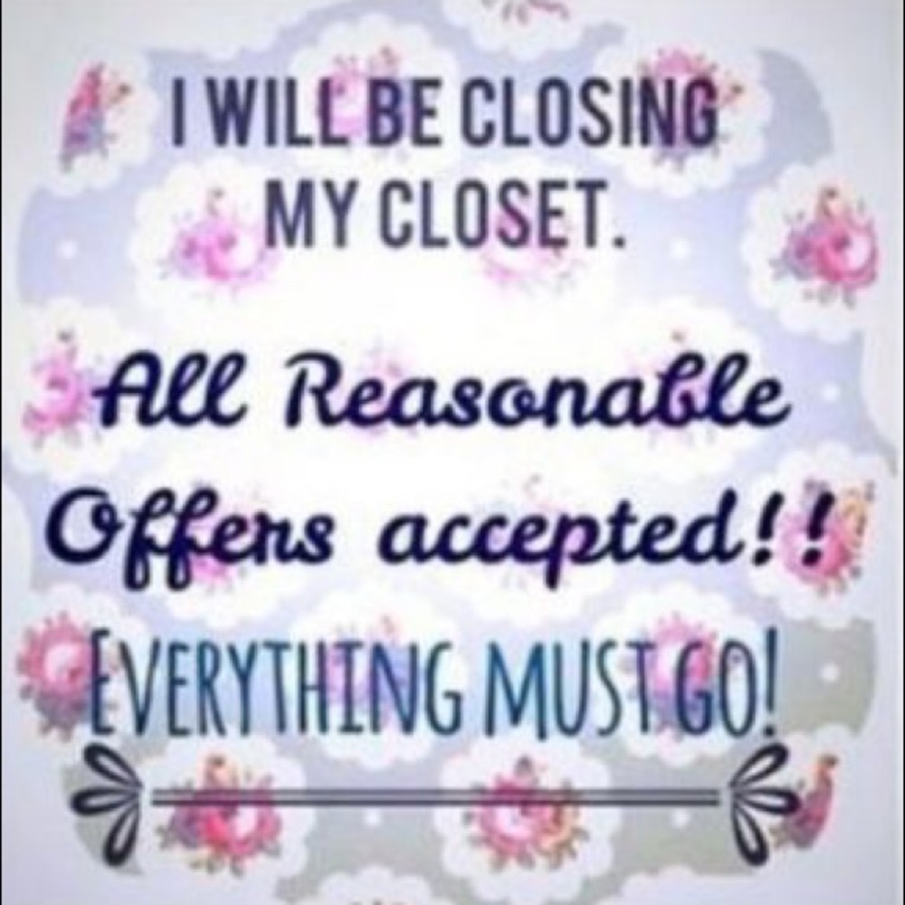 Closing my closet. All offers accepted